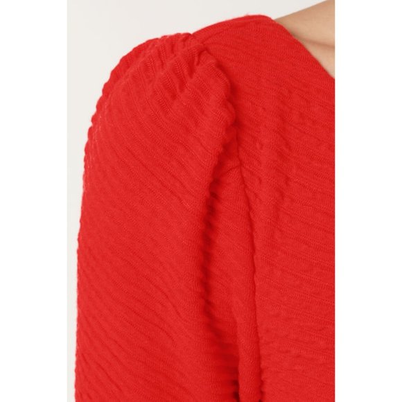 Ark & Co Darling Deneuve Orange Red Dress Leopard Belt Size Large - Picture 4 of 6